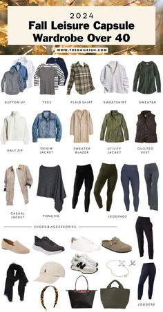 Fall Walking Outfits, Casual Outfits For Women Over 50, 2024 Fall Outfits Women Over 50, Convertable Clothes, Over 50 Capsule Wardrobe, Fall Outfits Mom, Fall Capsule Wardrobe Casual, Classic Outfits For Women, Capsule Wardrobe Women