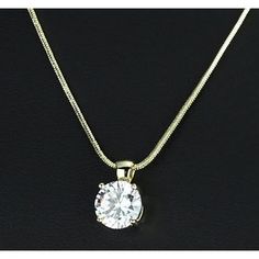 METAL SPECIFICATIONS Metal : Yellow Gold 14K STONE SPECIFICATIONS Stone Name : Diamond Stone Cut : Round Stone Details : There is one diamond approx. 1 carat (Approx. Diameter 6.3 mm). Natural earth mined diamond. Total : Approx. 1 Carat Color : F Clarity : VS1 PENDANT SPECIFICATIONS Overall Size : 1" (Including Bail) Appraised Value : $6048 .00 Comes with 16" chain (can do a different chain length per customers' instructions) Comes with Certificate Round Diamond Pendant, Solitaire Diamond Pendant, Diamond Earrings Studs Round, Dainty Diamond Necklace, Diamond Mines, Round Diamond Setting, Yellow Gold Jewelry, Round Diamond Engagement Rings, White Gold Diamond Rings