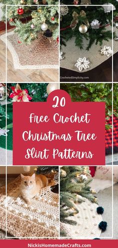 crochet christmas tree skirt patterns with text overlay