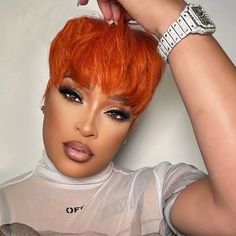 Short To Medium Hair Styles For Over 40, Ginger Color, Women Pixie Cut, Curling Straight Hair, Ombre Blond, Short Human Hair Wigs, Pixie Hair, Wig Short