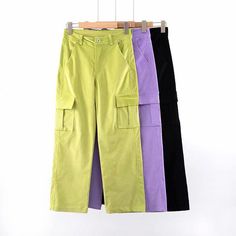 Create perfect streetwear outfits with these high-waisted, workwear-inspired cargo pants with a slightly feminine fit. 
Features:
• Two utility pockets
• Corduroy material
• High-rise fit
• Wide leg opening Camo Pants Streetwear, Corduroy Cargo Pants, Green Corduroy Pants, Pant Trousers Women, Trousers Women Wide Leg, Corduroy Pants Women, Fe Clothing, Camo Pants, Cargo Pants Women