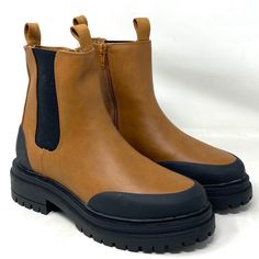 American Eagle Ae Chelsea Boot Men's Size Brown Vegan Leather 041 1414 5996-249 Brand New No Box. 100% Authentic! A Timeless, Pair-With-Everything Chelsea Boot In Soft Vegan Leather. Pull-On Boot With Elastic Side Panel Vegan Leather Upper Heel Loop Elevated Heel Brown Boots With Contrast Sole And Round Toe, Brown Slip-on Faux Leather Boots, Brown Faux Leather Slip-on Boots, Mens Duck Boots, Brown Hiking Boots, Workwear Boots, American Eagle Shoes, Chelsea Boots Mens, Leather Hiking Boots