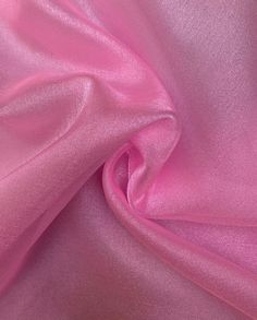 the pink fabric is very soft and shiny