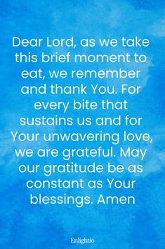 Prayer For Gratitude, Food Blessing, Uplifting Prayers, Prayers Of Gratitude