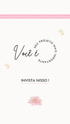 the front cover of an invisata nisso project's book, featuring pink flowers