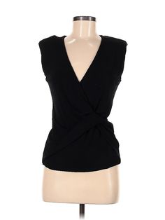 Escada Sleeveless Blouse Size: 38 Tops - used. 100% Viscose | Escada Sleeveless Blouse: Black Tops - Size 38 Black Sleeveless Blouse For Formal Occasions, Fitted Sleeveless Top For Formal Occasions, Fitted Sleeveless Formal Top, Formal Black Sleeveless Tank Top, Sleeveless Stretch Blouse For Formal Occasions, Casual Sleeveless Blouse For Evening, Formal Stretch Sleeveless Blouse, Formal Sleeveless Stretch Blouse, Black Sleeveless Blouse