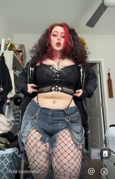 Plus Size Goth, Plus Size Baddie Outfits, Chubby Fashion, Look Plus Size, Alt Fashion, Swaggy Outfits, Goth Outfits, Alternative Outfits, Curvy Outfits