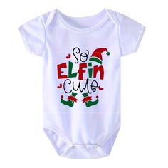 Christmas Elf Baby Onesie Bodysuit 6-9m New In Package “So Elfing Cute”Precious 6-9m Christmas Onesie; Cotton; Super Soft; 18” Chest 13.5” Length There Are 3 Snaps At The Bottom For Easy Diaper Changes. Smoke Free Home With Next Day Shipping From Sc Tags Cute Baby Onesie Funny Cotton Gift Elf Christmas Comical Baby Boy Christmas Outfit, Carhartt Overalls, Boys Christmas Outfits, Baby Boy Christmas, Cute Christmas Outfits, Cotton Gift