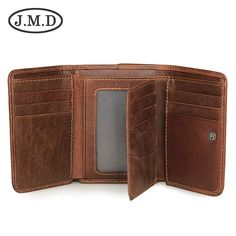 Material: Genuine Leather Leather characteristics: First Layer Cowhide Style: Urban Simplicity Fashion Element: Sewing Line Pattern: Solid Color Occasion: Daily Matching Slim Wallet Men, Leather Trifold Wallet, Slim Leather Wallet, Rfid Blocking Wallet, Id Wallet, Rfid Wallet, Short Wallet, Genuine Leather Wallets, Men's Bags