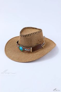 Elluis - Feminine Fusion of Turquoise and Khaki Hat Adjustable Turquoise Hat With Curved Brim, Adjustable Green Felt Hat For Beach, Turquoise Short Brim Hat, Turquoise Hat For Summer Western-themed Events, Turquoise Country Hat For Summer, Adjustable Turquoise Hats For Summer, Turquoise Wide Brim Hat For Kentucky Derby, Southwestern Turquoise Hat With Short Brim, Adjustable Turquoise Summer Hat