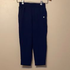 Nwot G70 Casual Blue School Pants, Casual Blue Bottoms For School, Blue Bottoms With Pockets For School, Sporty Blue Bottoms For School, Casual Navy Bottoms For School, Navy Casual School Bottoms, Blue 4-way Stretch Pants With Pockets, Navy Pants, Kids Bottoms