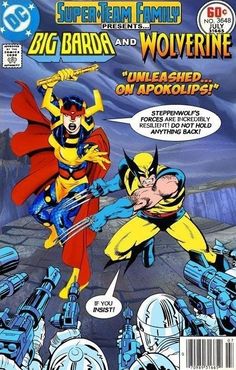 the cover to an old comic book, featuring wolverine and iron - man in action