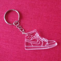 Sneaker keychain, keyring for basketball lover, sneaker gala, Gift for Sneakerheads Color: transparent  Material: shoe/Sneaker  - engraved transparent acrylic Shoe/ Sneaker dimensions: width - 46mm height - 29mm thickness - 3mm  Additional information: Super light pendant, pleasant to touch. The product is packed in a beautiful box. Ready to be gifted! We designed, engraved, cut and assembled this product ourselves in Poland. Sneaker Gala, Sneaker Keychain, Sneaker Lovers, Transparent Material, Light Pendant, Led Lampe, Loved Ones, Sneaker Head, Keychains