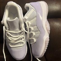 Own The Streets With These Women's Air Jordan 11 Retro Low 'Pure Violet' Sneakers In Size 8. Crafted For Both Style And Performance, These Iconic Kicks Boast A Sleek Design With Vibrant Violet Accents. Make A Statement With Every Step In These Coveted Classics. Low-top Jordan Shoes With Air Cushioning And White Sole, Jordan Shoes With Air Cushioning For Light Sports, White Sole Low-top Jordan Shoes With Air Cushioning, Jordan 11 Violet, Lace-up Jordan Shoes With Air Cushioning, Jordans 11 Low, Dr Wardrobe, Jordan 11s, Air Jordan 11 Retro Low