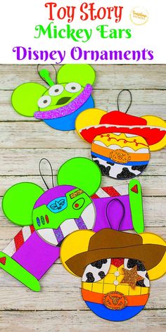 the toy story mickey ears and other crafts