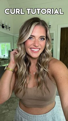 Morgan Bullard on Instagram: “Curl tutorial! 😍🫶🏼 This is how I’ve been curling my hair for years and it gives you the perfect beachy waves! I use my curling iron on…” How To Curl Beach Waves Long Hair, Beach Waves With Curling Iron, Wond Curls, Beach Wave Curls, Beach Waves Long Hair, Kristin Cavallari Hair, Beach Waves Curling Iron, Beachy Waves Hair Tutorial, Curling My Hair