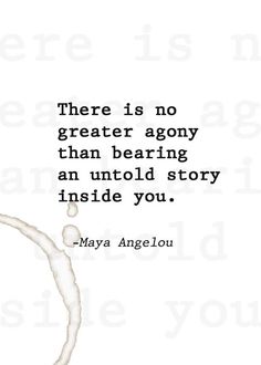 a quote that reads, there is no greater glory than bearing an unto story inside you