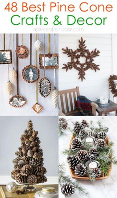 pine cone crafts and decorations for christmas