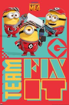 Film Minion, Minion Photos, Minions 4, Alphabet Train, Party Bedroom, Minions Wallpaper, Minion Birthday, Trends International, Movie Memorabilia