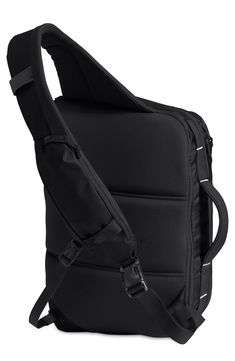 Crafted from durable recycled polyester with the brand's signature bungee storage for easy external organization, this sling backpack is a versatile must-have. The single padded shoulder strap is adjustable and includes a secure zip pocket that can fit a phone, while the main compartment will keep all your essentials organized with a dedicated tablet and larger phone sleeve, a mesh zip pocket and key clip. Reflective details enhance visibility in low light or at night   300-denier ripstop   Padd Sling Bag Men, North Face Bag, Face Base, Mens Crosses, Base Camp, Camping Backpack, Daisy Chain, Hush Puppies, Sling Bag