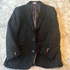 Beautiful Men’s Suit. Never Worn. 100% Pure Wool. Mens Noak Harris Tweed Suit-Black Houndstooth New W Tags Blazer 42 Pants 34w 32l. Didn’t Fit And Missed Return Window. Black Tweed Jacket For Semi-formal Winter Occasions, Black Wool Blazer With Houndstooth Pattern, Black Business Tweed Jacket With Houndstooth Pattern, Black Houndstooth Tweed Jacket For Business, Formal Black Tweed Blazer, Black Tweed Blazer With Notch Lapel, Black Tweed Jacket With Notch Lapel And Pockets, Black Tweed Jacket For Formal Occasions, Formal Black Tweed Jacket