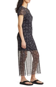 This semisheer mesh maxi is designed in an allover print with a slinky slip lining. Jewel neck Short sleeves Slip lining 100% polyester Hand wash, line dry Imported Dressed In Lala, Mesh Maxi Dress, Jewel Neck, Nordstrom Dresses, Dress Shop, Top Brands, Hand Wash, Short Sleeves, Nordstrom