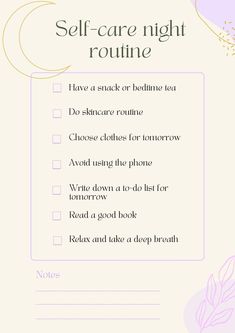 Once A Month Self Care, Relaxing Things To Do Before Bed, Best Self Care Routine, Self Care Night Checklist, How To Relax, What To Do Before Bed, Simple Night Routine, Night Checklist, Night Routine Checklist