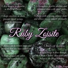 Ruby Zoisite Crystal Meaning, Ruby Fuschite Meaning, Ruby In Zoisite Meaning, Zoisite Crystal Meaning, Ruby Zoisite Meaning, Divine Spirituality, Magic Rocks, Space Cleansing, Crystal Grimoire