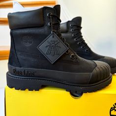 Brand New With Tags Attached. Timberland Heritage Classic X Beeline Nubuck Leather All Black Boots Waterproof Rain Shoes Size Women’s 5 Msrp $220 + Tax , Price Is Firm. Thank You Bundle Multiple Items To Save Same Day Shipping Poshmark Level Ii Ambassador Shop More Closeouts At Kelsid.Com Black Rugged Waterproof Boots With Reinforced Heel, Rugged Black Waterproof Boots With Reinforced Heel, Black Work Boots With Reinforced Heel For Hiking, Timberland Black Work Boots For Outdoor, Black Waterproof Boots With Rubber Toe Cap For Outdoor, Black Timberland Work Boots For Outdoor, Outdoor Black Boots With Rubber Toe Cap, Black Outdoor Boots With Rubber Toe Cap, Timberland Black Weatherproof Work Boots