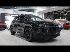 the new chevrolet suv is on display at an auto show