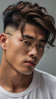 Discover the Best Asian Men Hairstyle Trends for Long Hair and Short Fade Looks Maroon Highlights, Haircut Asian