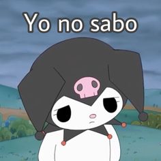 a cartoon character with a pig on his head and the caption says, cuddle mucho o si no con quien me voy a casar?