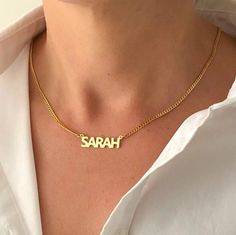 Custom Necklace - Humble Legends Name Necklace For Men, Name Necklace Gold, Necklace Name, Name Earrings, Nameplate Necklace, Gold Name Necklace, Name Jewelry, Custom Name Necklace, Mens Pendant