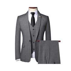 From the refined jacket to the coordinating vest and trousers, each element accentuates your individuality and ensures you stand out with unparalleled style and grace. Casual, Wedding, Business Suit Colors: Coffee, Grey, Dark Grey 3-Piece Set: Jacket, Vest, Trouser Single Breasted 1 button closure Sizes: M to 3XL Fabric: Polyester Fitting: Regular Thickness: General Gender: Male Age: Adult Product ID: CJNSWTXZ01687 Please check the size chart carefully before you buy the item! Note: All sizes ar Vest And Trousers, Suit Colors, Grey Suit, Formal Suit, Suit Men, Men Formal, Jacket Vest, Mens Formal, Gray Suit