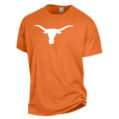 Texas Longhorns ComfortWash Tee | University Co-op Soft-washed Cotton T-shirt For Fan Apparel, Soft-washed Cotton T-shirt For Fans, Orange Cotton T-shirt, Texas Longhorns Logo, Dallas Cowboys Football Team, Texas Farm, Dallas Cowboys Football, Cowboys Football, Texas Longhorns