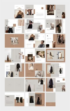 the layout is made up of many different photos and text, including an image of a woman