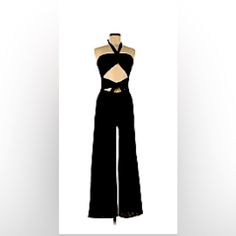 This Jumpsuit Is Super Cute! Size Small The Cut Out Is In The Front So An A It B Cup Fits Best Very Sexy Flare Leg 54” Long Waist Is 12” Bust Is 14” Date Night, Beachwear, Concerts, Festivals Never Worn ( Does Have A 1 Inch Piece Of Seam Open On Tie See Pic) Too Small For Me :( Bin B B Cup, Day Night, Date Night, Pant Jumpsuit, 1 Inch, Cut Out, Pants For Women, Super Cute, Jumpsuit