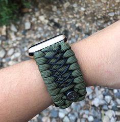 "FREE USPS PRIORITY MAIL SHIPPING FOR DOMESTIC US ORDERS (Includes U.S. Military APO/FPO Address Overseas) Thank you for visiting our shop \"Cording 2U\". A veteran owned business. Handcrafted Paracord wearables customized \"According To You\". Handcrafted with 100% Nylon Paracord \"MADE IN USA\" Our Products include: 🔹Custom handcrafted watch bands according to your wrist size, style, and color of choice. If you don't see it in our page yet, please contact us and we can discuss your options. ? Adjustable Customizable Green Watch Bands, Green Adjustable Customizable Watch Bands, Adjustable Green Apple Watch Band For Everyday Use, Adjustable Green Apple Watch Band, Handmade Green Watch Bands For Everyday Use, Handmade Adjustable Green Watch Bands, Customizable Adjustable Apple Watch Band For Outdoor, Adjustable Durable Green Watch Bands, Paracord Watch