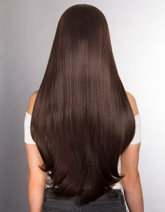 Dark Brown #2 - A seamless blend of mid-to-dark brown tones evoke elegant sophistication. Hair Strengthening Oil, Dark Chocolate Brown Hair, Regrow Hair Naturally, Mielle Organics, Chocolate Brown Hair, Regrow Hair, Different Hair Types, Rosemary Mint, Brown Tones