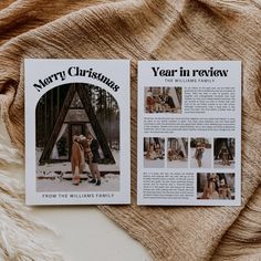 two magazine covers sitting on top of a blanket