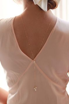 Petals Back Drop Necklace Affordable Fine Jewelry, Body Necklace, New York Studio, Bridemaids Gifts, Back Drop, Dainty Chain, Minimal Jewelry, Pearl Choker, Drop Necklace