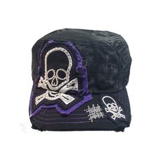 Distressed Skull Patch Hats has an elastic back strip to fit everyone. The hat base has a skull "ghost" image. The bill had an embroidered skull. The front has a distressed skull patch that comes in your choice of 3 colors. Available in: PurplePink Orange Rock the horror lifestyle with the cool black skull hat with your favorite color! Embroidered Skull, Skull Ghost, Patch Hats, Ghost Images, Skull Patch, Skull Hat, Hat Base, Black Skull, A Skull