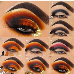 Makeup Pictorial, Eye Makeup Styles, Halloween Eye Makeup, Makeup Tutorial Eyeshadow, Eye Makeup Pictures, Eye Makeup Steps, Beautiful Eye Makeup, Makijaż Smokey Eye