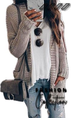 Casual Long Sweater With Pockets, Casual Long Chunky Knit Sweater, Casual Long Knitted Cardigan, Casual Long Knitted Sweater, Trendy Knit Sweater With Pockets, Long Casual Knitted Sweater, Casual Knit Cardigan, Casual Knitted Sweater Coat, Casual Long Soft Knit Sweater