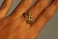 This unique ring is made of solid 14k yellow gold. This Spiritual ring is great to wear by itself, it sure stands out on its own or it can be combined with your everyday or festive jewelry for a smart individualist style. 14k Solid gold Symbolic Ring fits both styles, casual and fancy for any occasion. This Ying Yang ring is unisex and will fit men or women. Full of symbolism - this gorgeous yin yang ring is a twist on the sacred Asian philosophical symbol, combined with influences from the anci Yin Yang Ring, Spiritual Ring, Ring Symbolism, Boho Rings Gold, Silver Cuff Ring, Gold Rings For Women, Unique Gold Rings, Avant Garde Jewelry, Gold Statement Ring