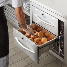 Keep your most popular sides and entrees hot and ready to serve with the ServIt WDSBI-1 single built-in drawer warmer! This warmer features 450 watts of heating power and one drawer that accommodates a full size 12" x 20" x 6" food pan that you can fill to the brim with a variety of hot foods. There are also pan supports to accommodate different compatible sizes of food pans in this warmer. The durable, full stainless steel construction makes sure that this drawer warmer will stand up to frequen Bread Warmer, Kitchen Elements, Online Restaurant, Fiberglass Insulation, Food Warmer, Hotel Supplies, Restaurant Supplies, Serving Food, Bread Dough