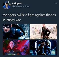 the avengers movie meme is shown with captioning