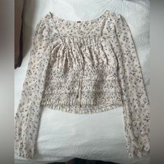 Never Worn! Super Soft And Comfy- Flowy Mesh Material Free People Blouse, Mesh Material, Free People Tops, Free People, Top Blouse, Blouses, Womens Tops, Mesh, Pink