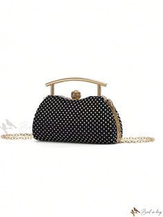 Bird in Bag - Elegant Crystal-Embellished Evening Clutch Bag for Sophisticated Events Chic Rhinestone Event Bag, Chic Black Evening Bag With Rhinestones, Chic Rhinestone Event Bags, Chic Clutch Shoulder Bag With Rhinestones, Chic Rhinestone Clutch Shoulder Bag, Chic Embellished Shoulder Bag, Chic Handheld Evening Bag With Rhinestones, Chic Black Clutch With Rhinestones, Chic Rhinestone Shoulder Bag For Events