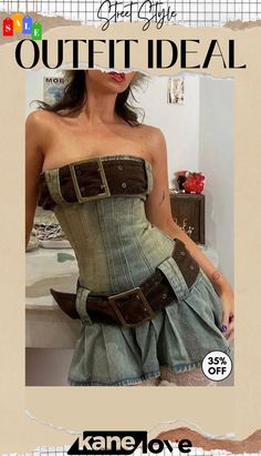 Detachable Belt Strapless Ruched Denim Dress Fitted High Waist Denim Dress For Spring, Fitted High-waist Denim Dress For Spring, Spring Fitted High-waist Denim Dress, Spring High-waist Fitted Denim Dress, Jaded London, Denim Mini Dress, Denim Mini, Denim Dress, Chelsea